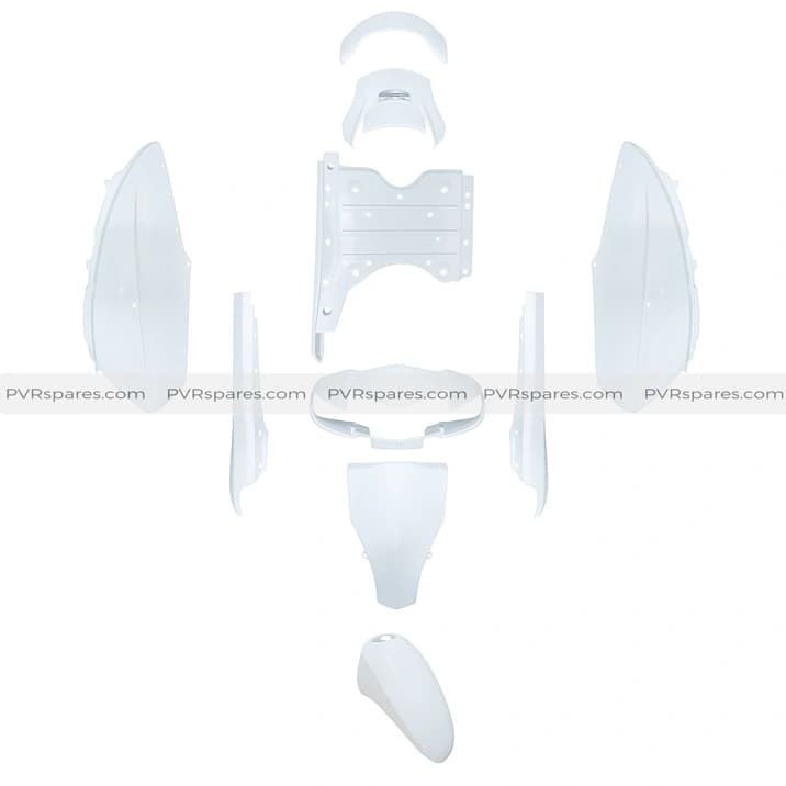Activa (Metal) Full Body Kit 10pcs || (HET 110cc model) || Color White