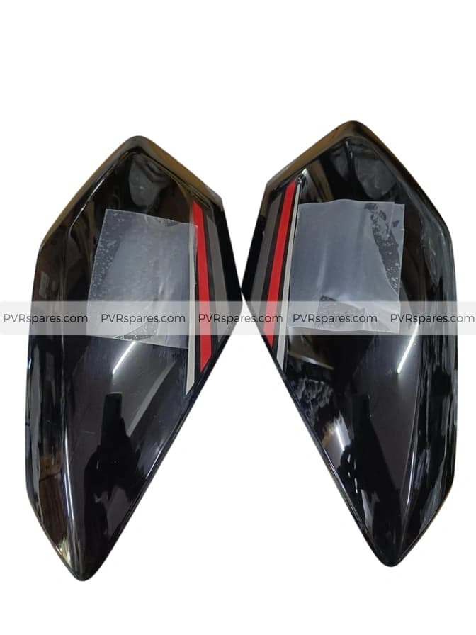 Honda SP 125 BS6 Tank Panels || Black and Red || Without Monogram