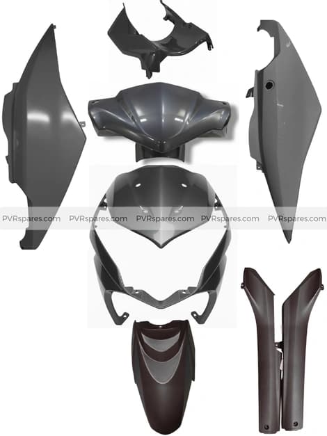 Honda DIO BS3 Full Body Kit || Color Gray