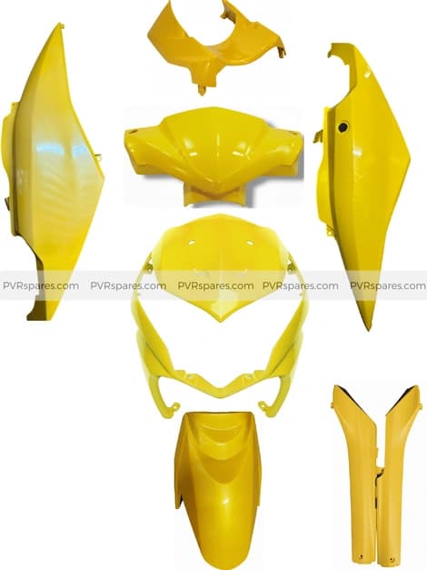 Honda DIO BS3 Full Body Kit || Color Yellow